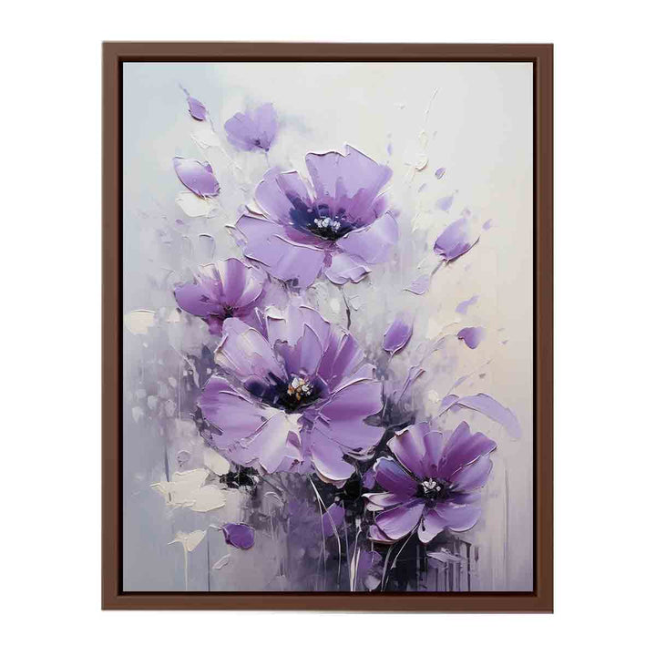 Black Purple Flower Painting