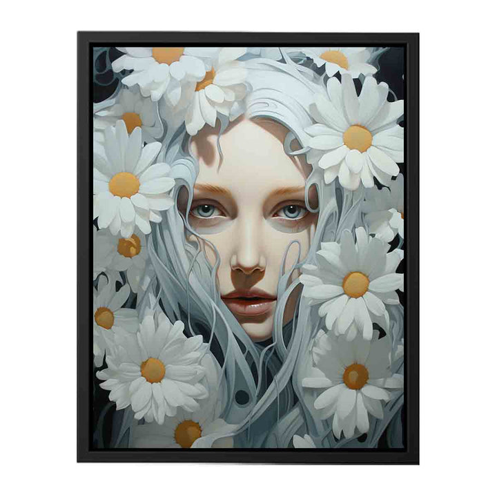 Flower Painting White