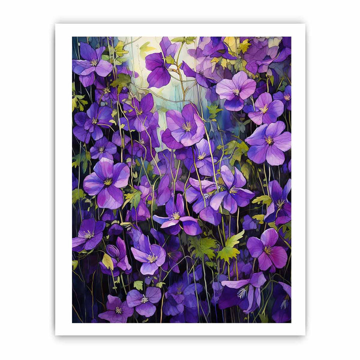 Flower Painting Purple