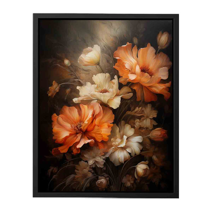 Flower Painting Brown