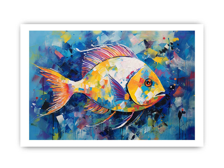 Blue Fish Modern Art