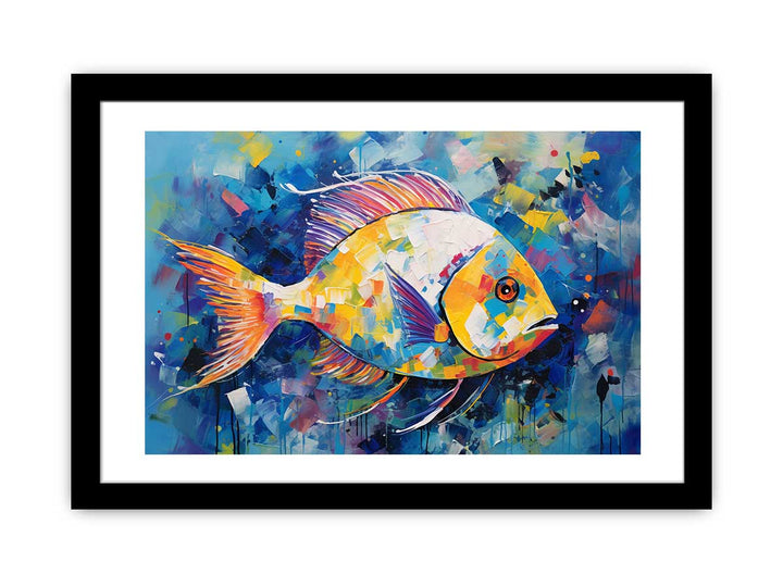 Blue Fish Modern Art