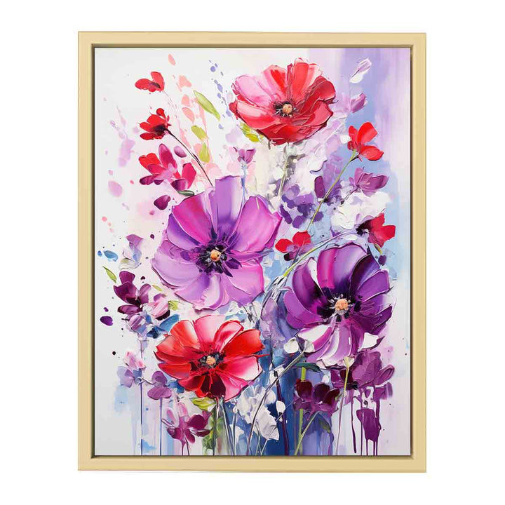 Flowers Paniting On Canvas