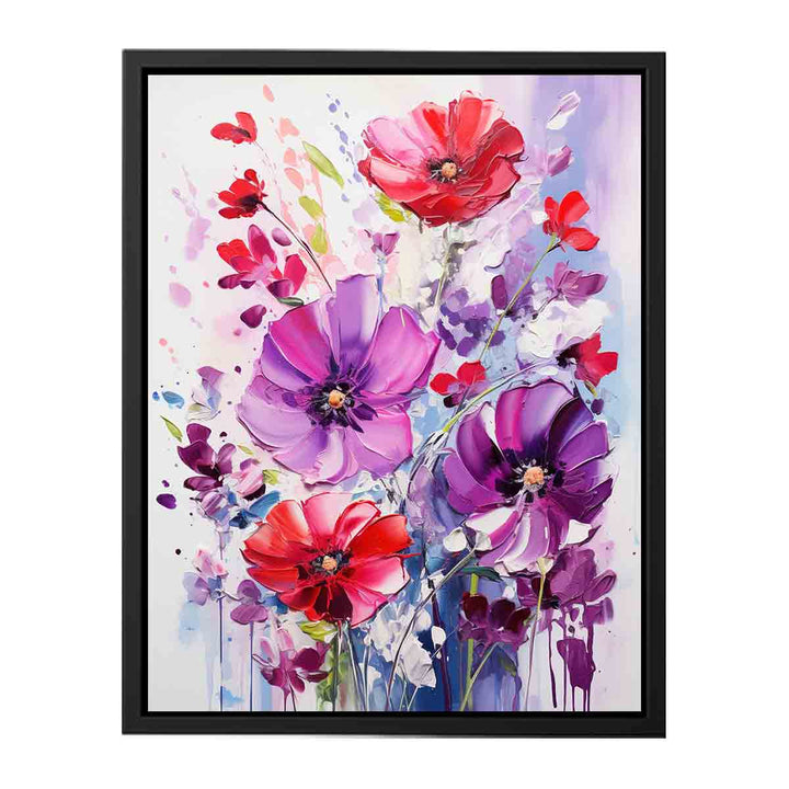 Flowers Paniting On Canvas