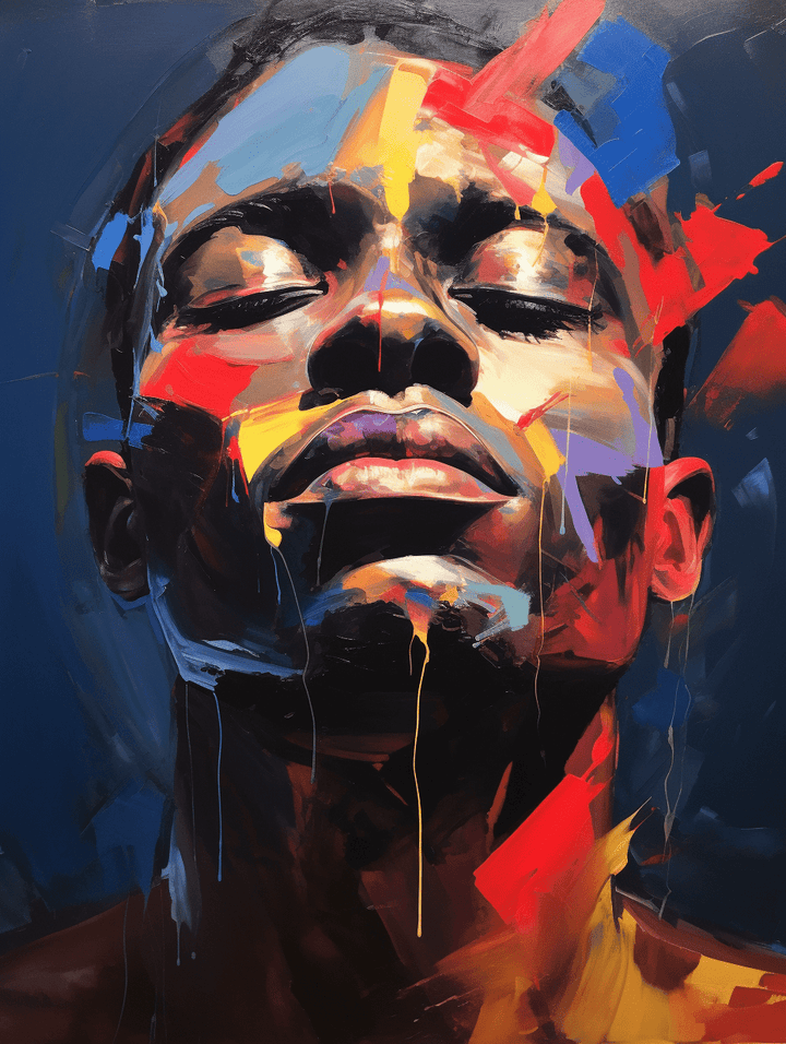 Abstract Portrait Painting