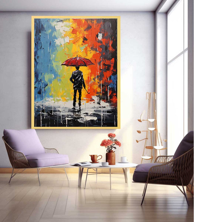 Dancing Couple Modern Art Painting