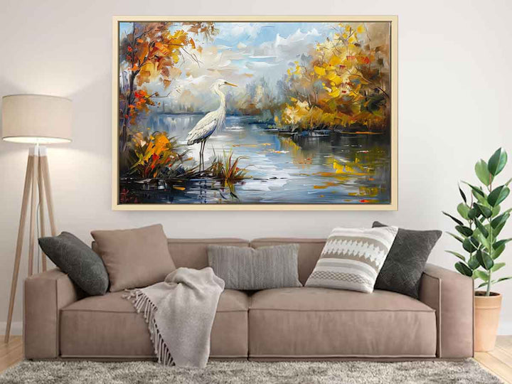 Bird  Landscape  Painting