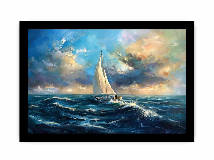 Sailing Boat Painting