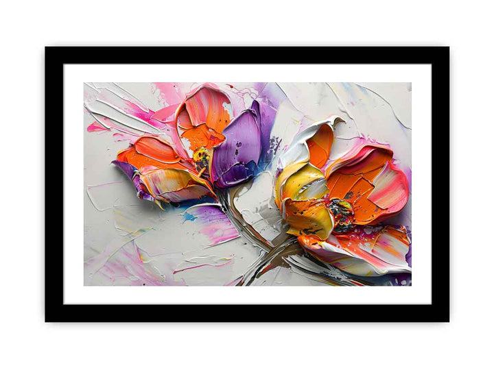 Abstract Flower Buds Painting
