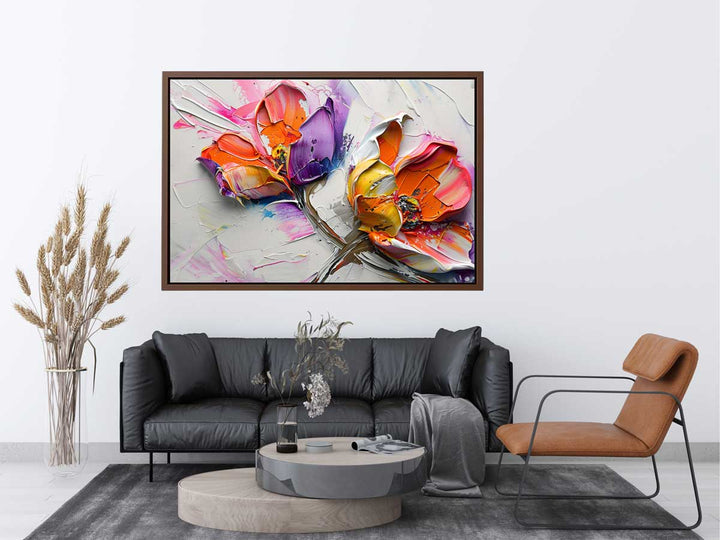 Abstract Flower Buds Painting