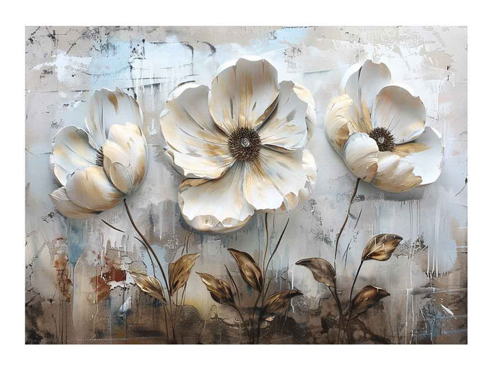Heavy Texture Flower Knife Painting