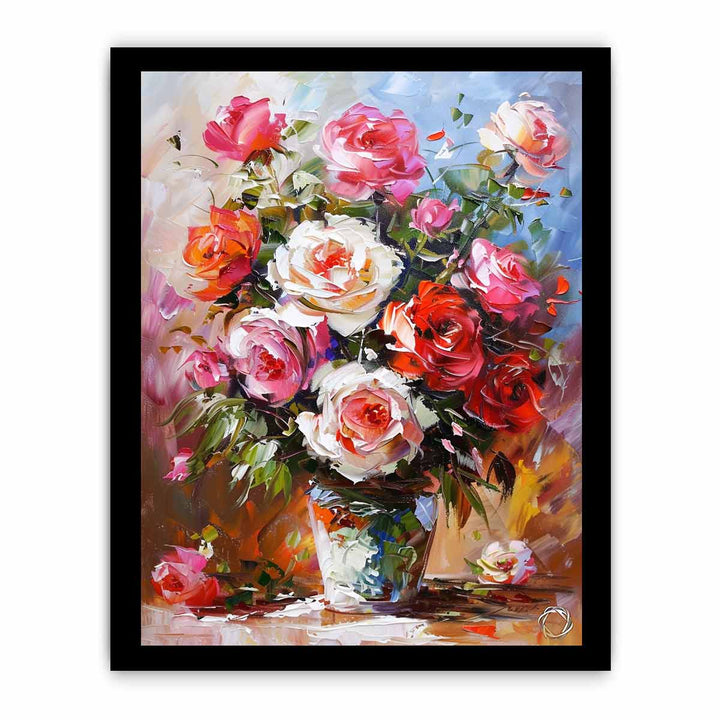 Flower in a Vase Canvas Painting