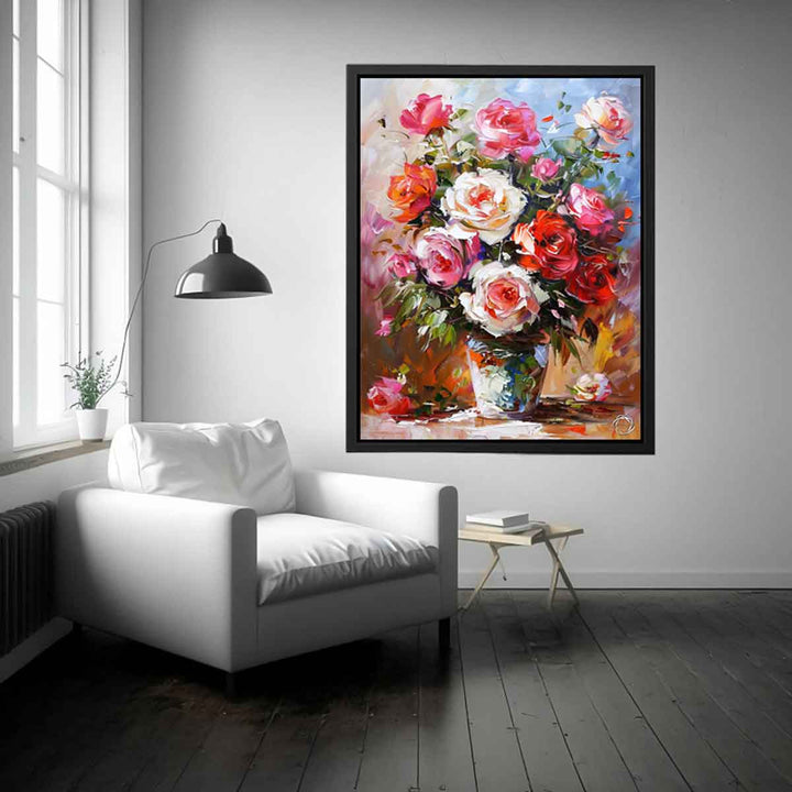 Flower in a Vase Canvas Painting