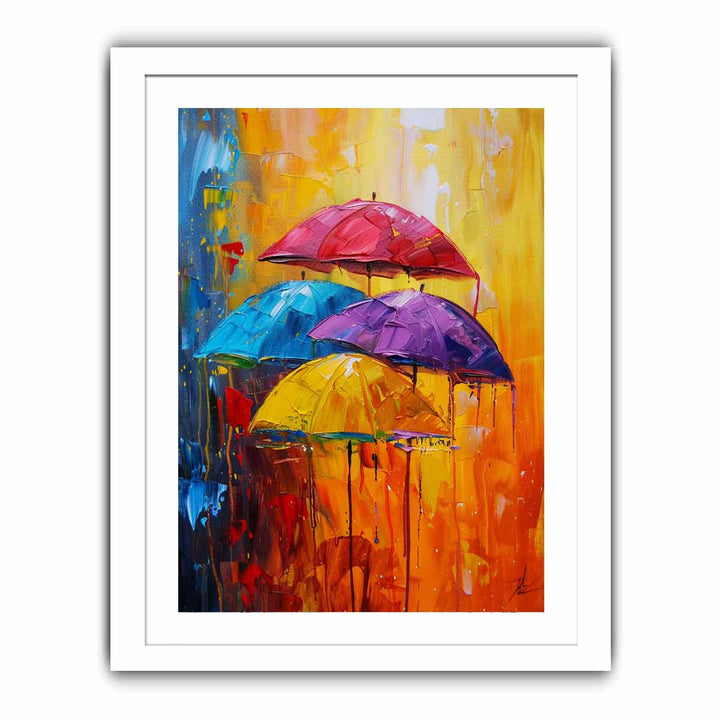 Abstract Art Umbrella Painting