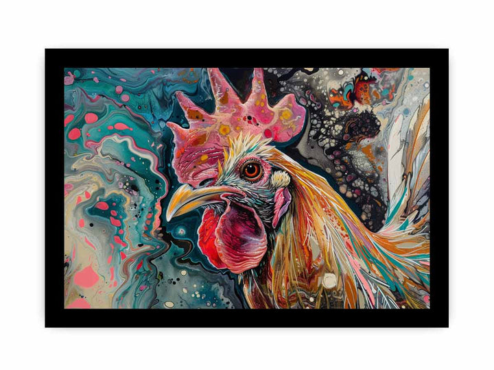 Chicken Original Art Painting