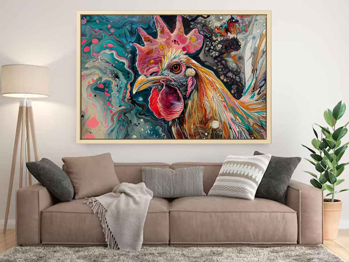 Chicken Original Art Painting