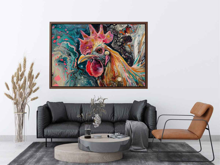 Chicken Original Art Painting