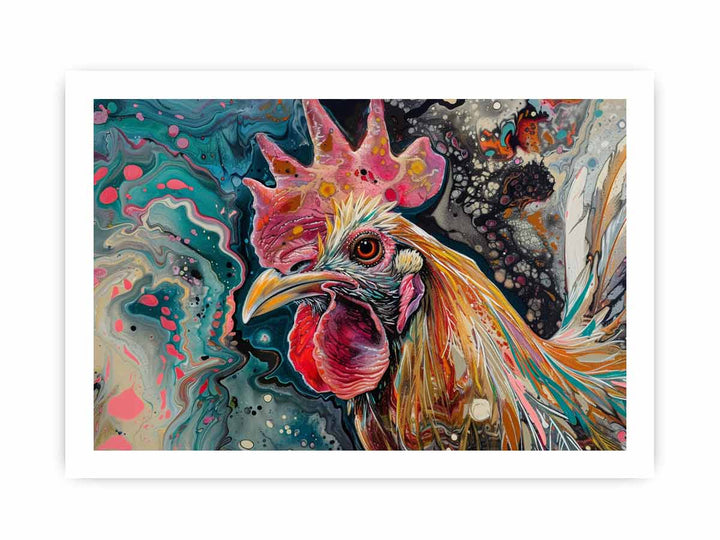 Chicken Original Art Painting