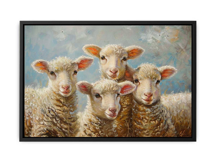 Baby Sheeps  Painting