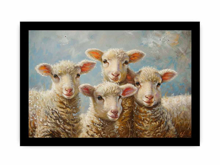 Baby Sheeps  Painting