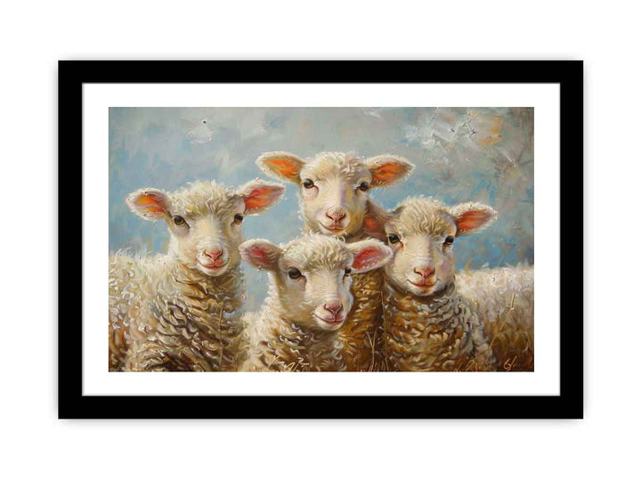 Baby Sheeps  Painting