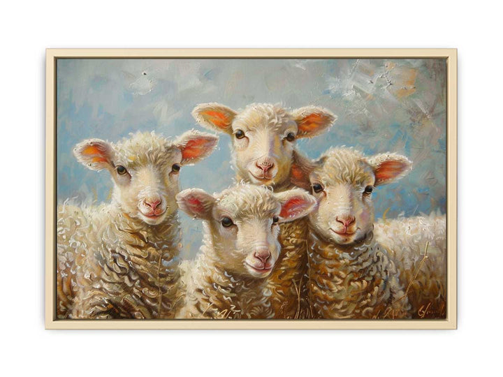 Baby Sheeps  Painting