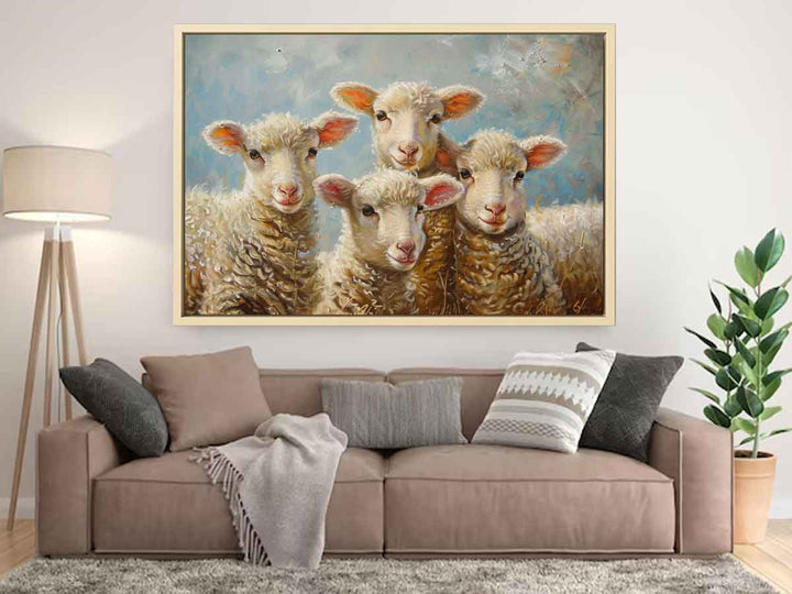 Baby Sheeps  Painting