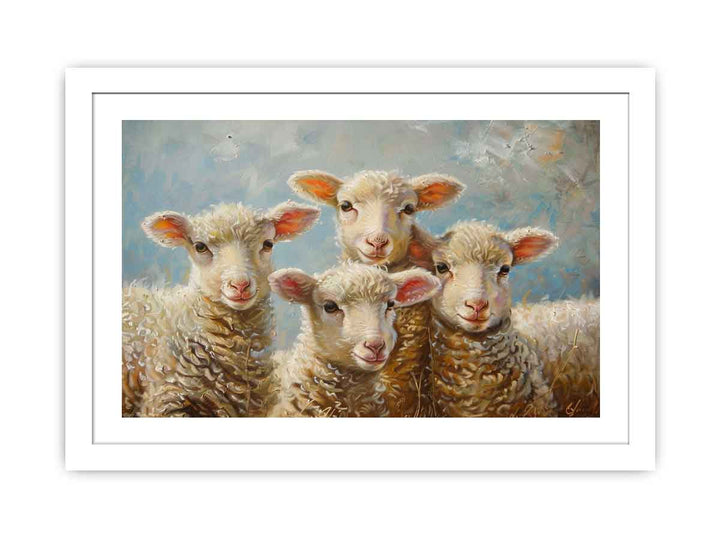 Baby Sheeps  Painting