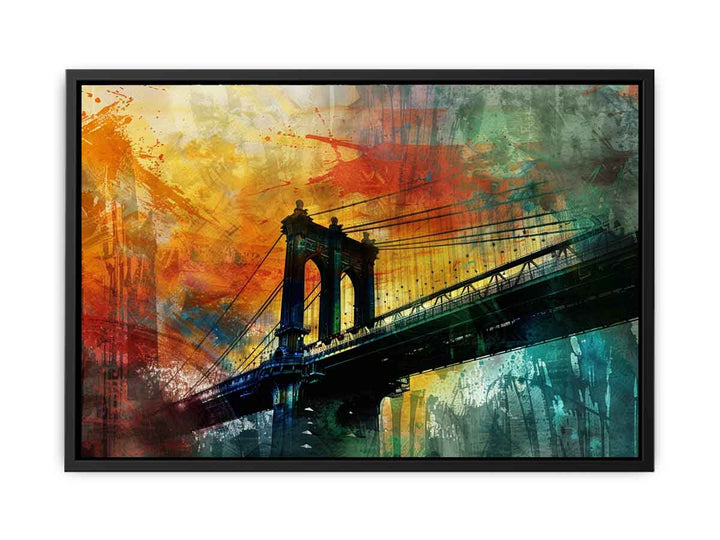 City Bridge Abstract Art