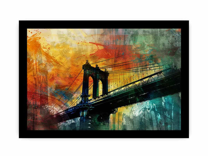 City Bridge Abstract Art