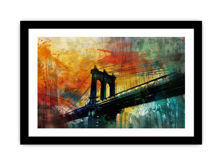 City Bridge Abstract Art