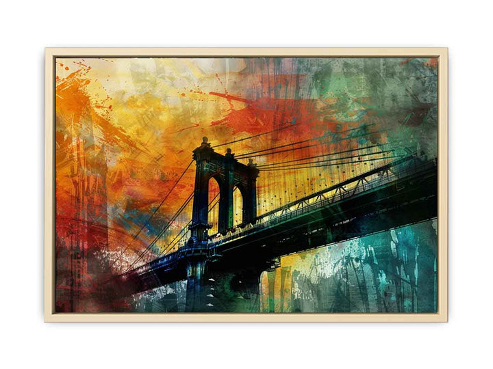 City Bridge Abstract Art