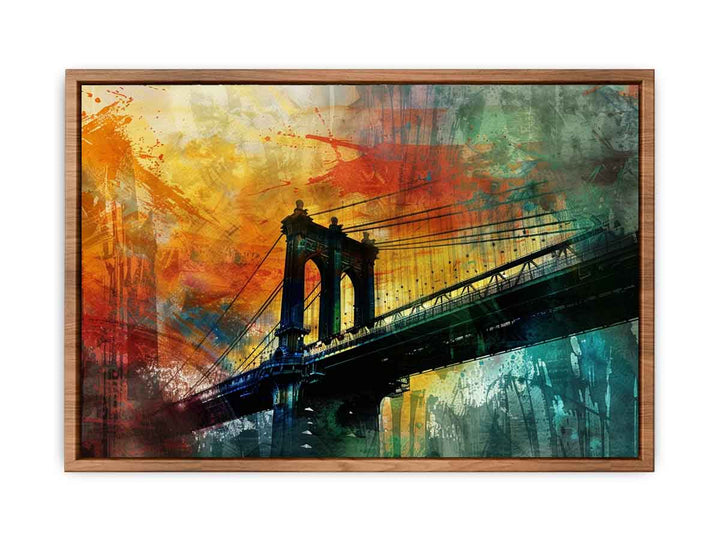 City Bridge Abstract Art
