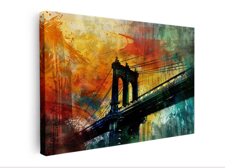 City Bridge Abstract Art