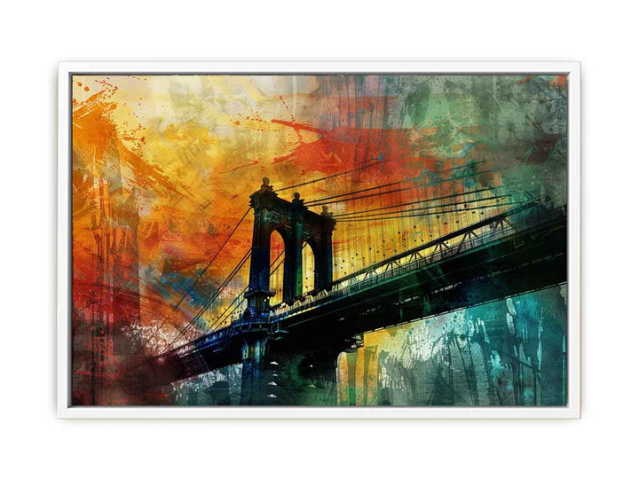 City Bridge Abstract Art