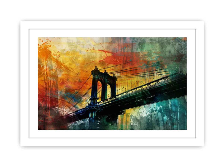 City Bridge Abstract Art