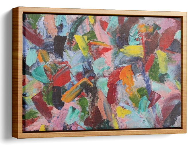Colorful Abstract Oil Painting 