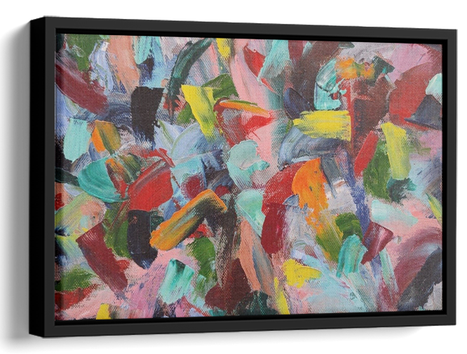 Colorful Abstract Oil Painting 