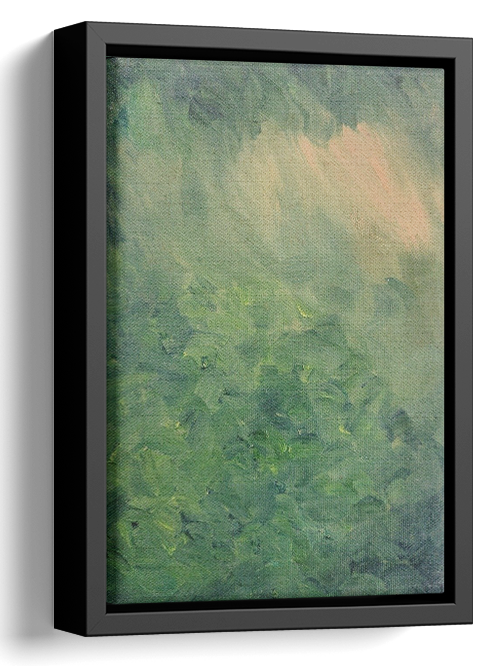 Abstract Forest Oil Painting 