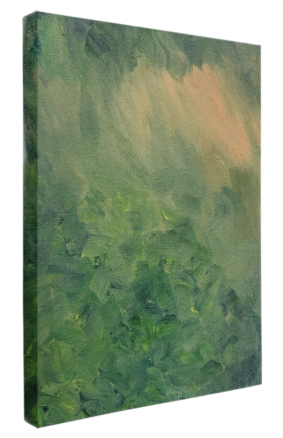 Abstract Forest Oil Painting 