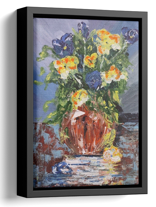 Abstract Flowers Oil Painting 