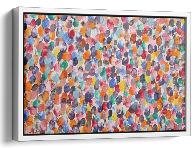 Rainbow Abstract Oil Painting 