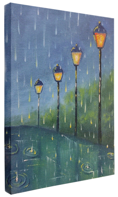 Rain Oil Painting 