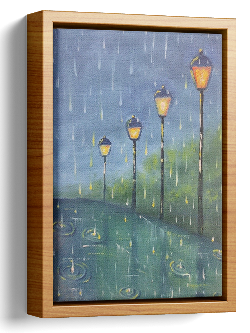 Rain Oil Painting 