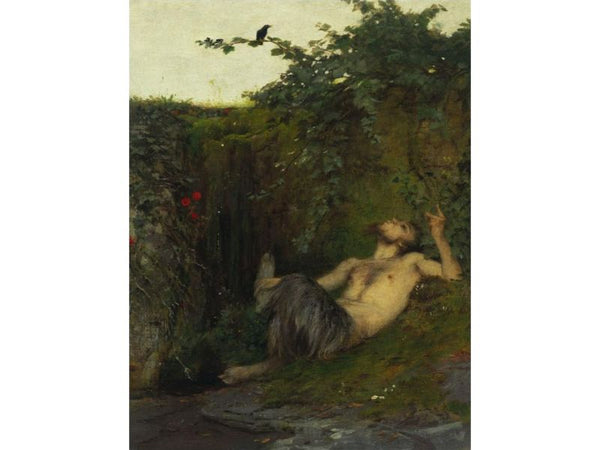 Faun, einer Amsel zupfeifend, 1863