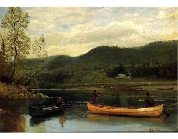 Men In Two Canoes