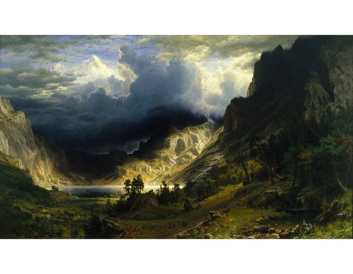 Storm in the Rocky Mountains, Mt. Rosalie, published 1869
