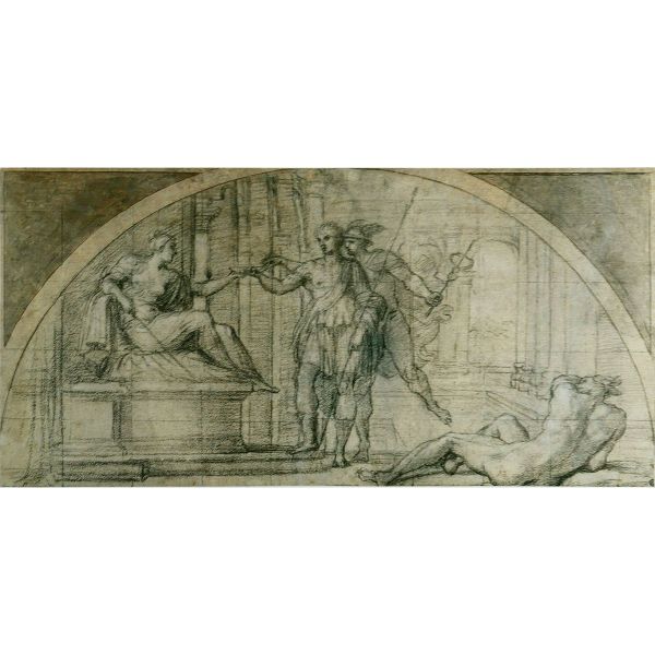 Mercury protecting Ulysses from the charms of Circe 