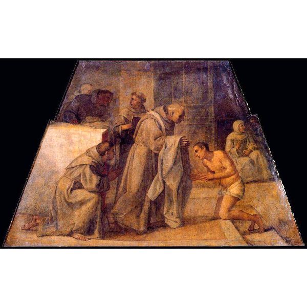 San Diego de Alcala receives the Franciscan habit 