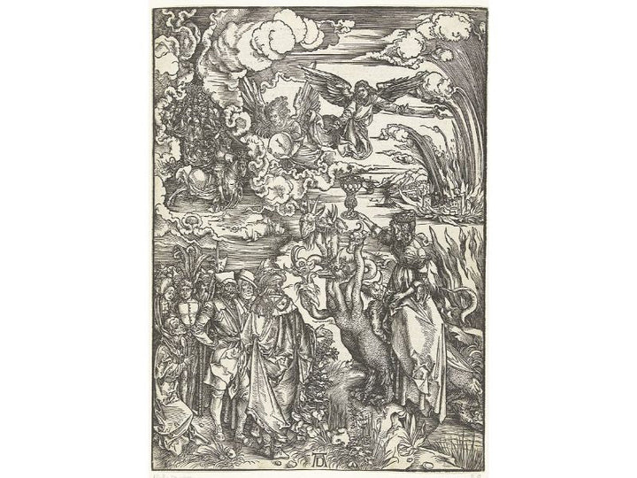 The Woman of Babylon Seated upon a Beast with Seven Heads